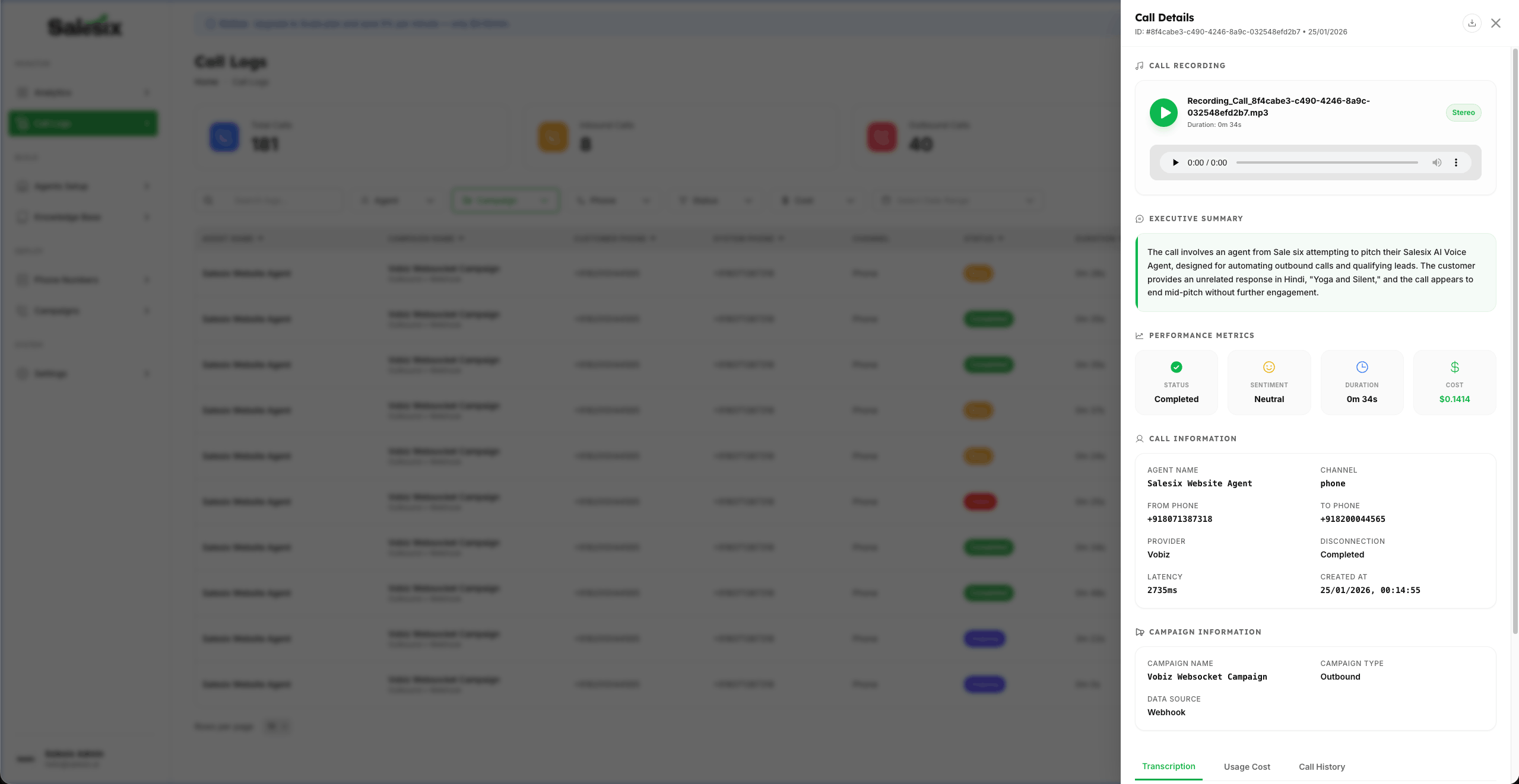 360-Degree Call View