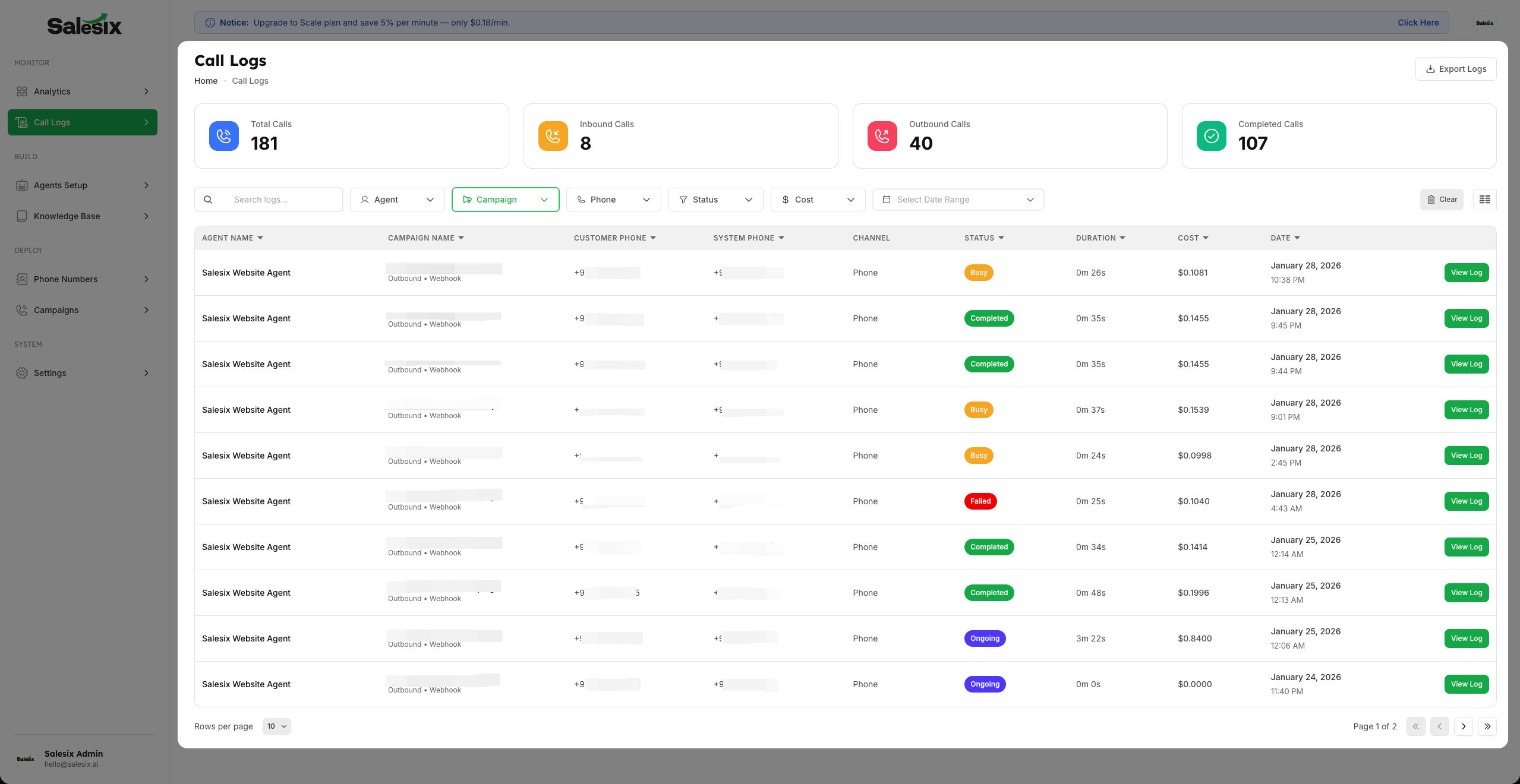 Advanced List Visibility