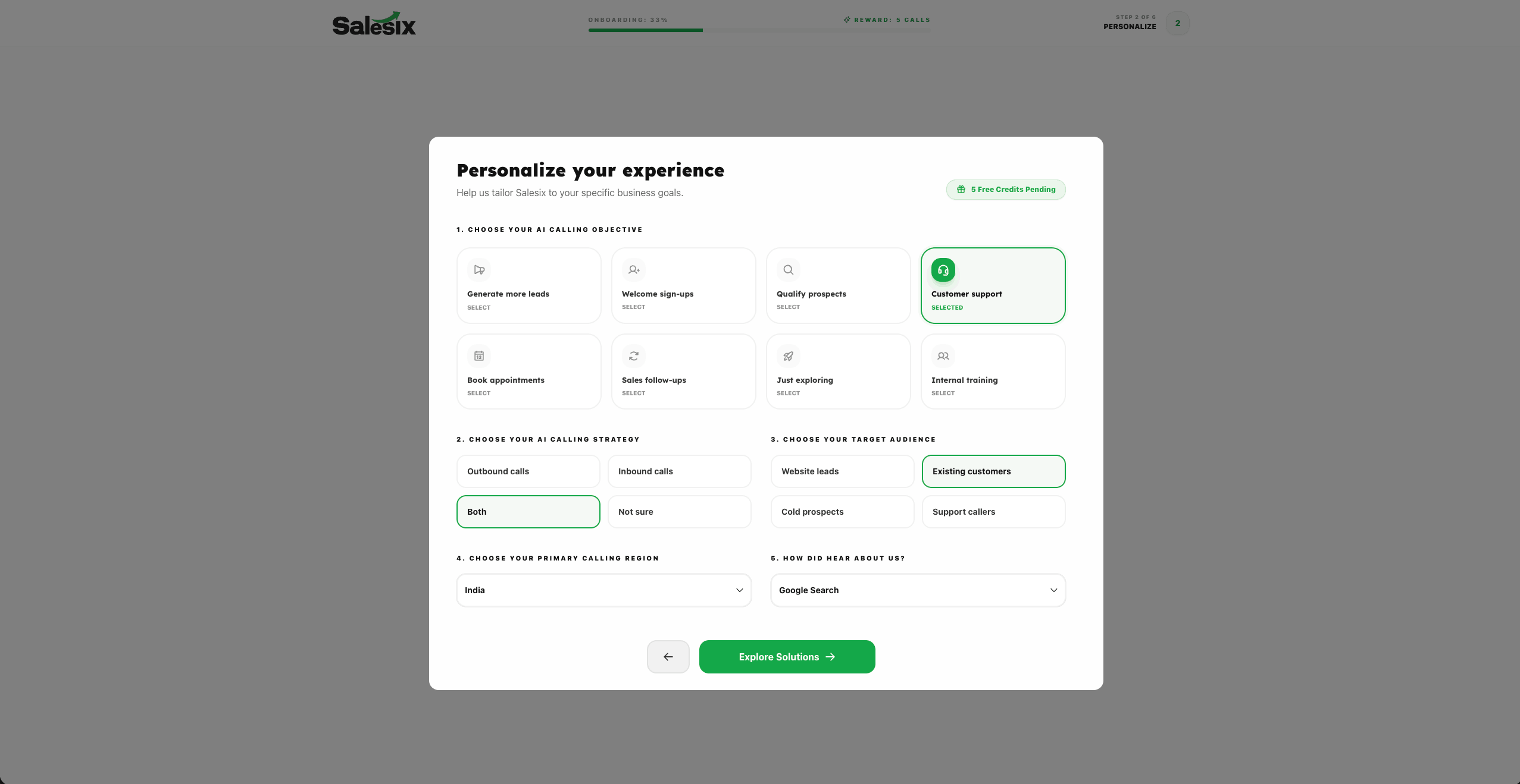 Step 2: Personalize Your Experience