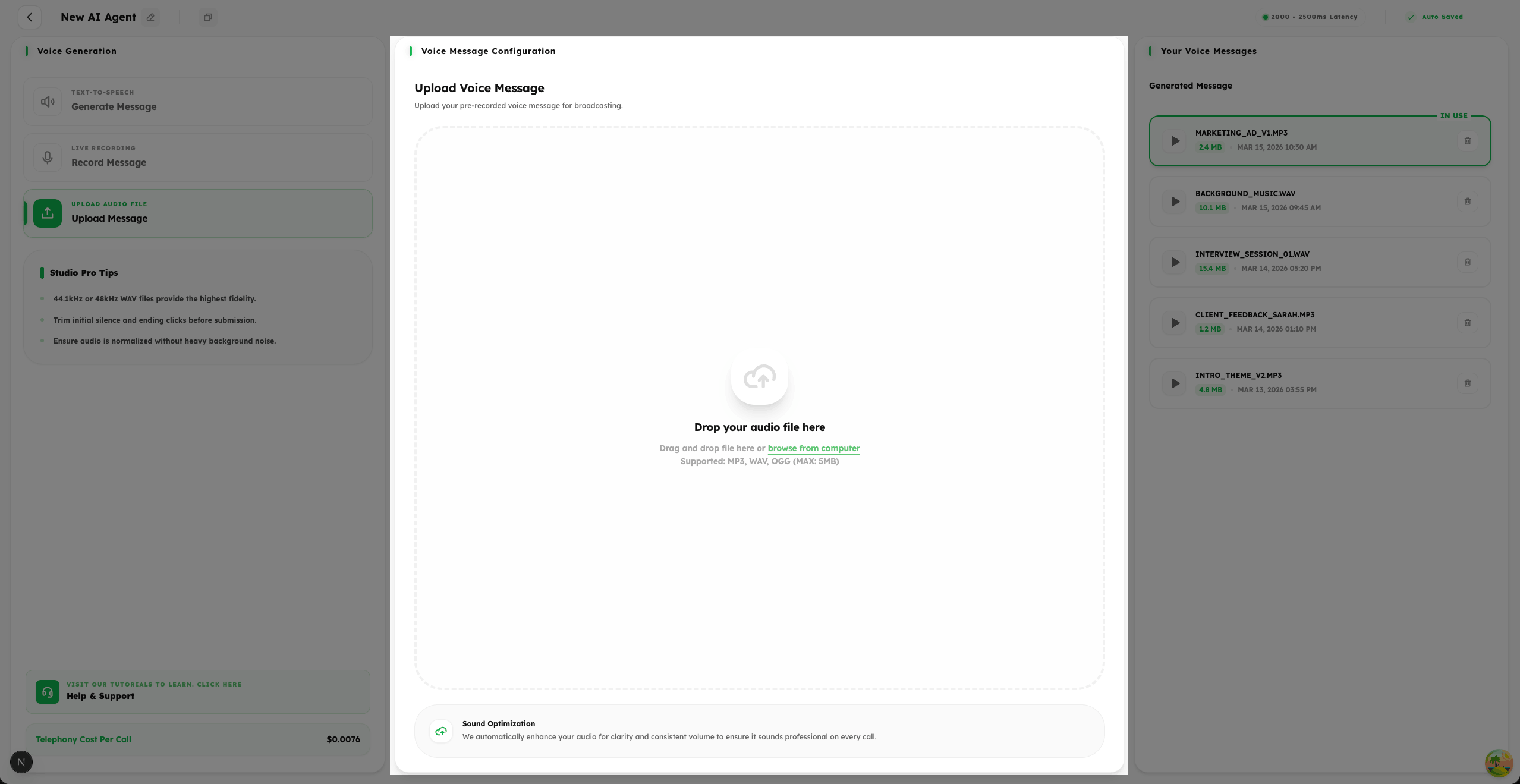 Step 1: Upload Your Audio File