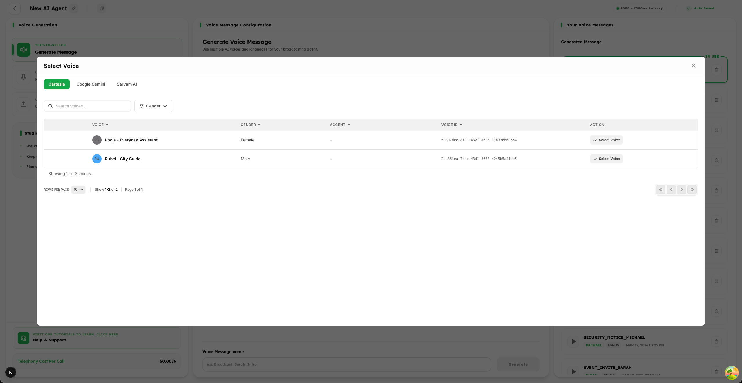 Step 2: Choose Your AI Voice